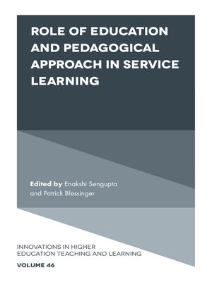 cover image of Role of Education and Pedagogical Approach in Service Learning